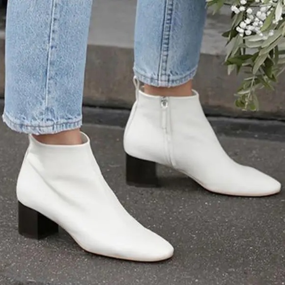 Everlane The Italian Leather Day Boot Bone Size 7 - Picture 3 of 14